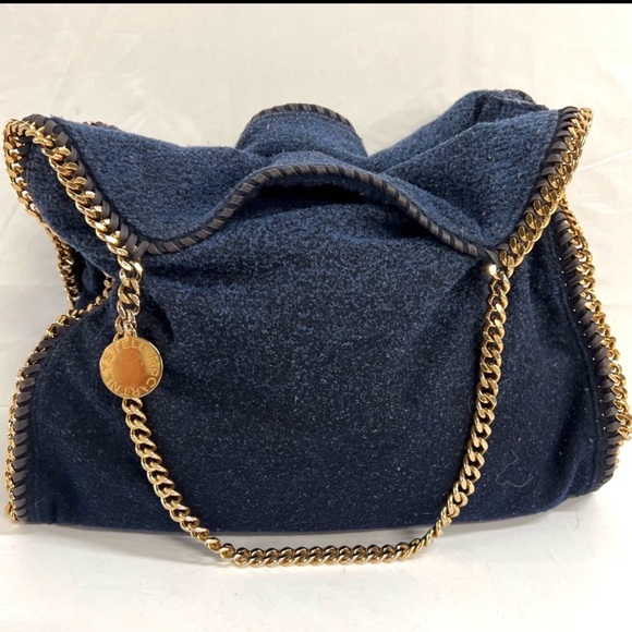 Stella McCartney Authenticated Large Falabella Ombre Blue Wool Tote Bag Purse 🌺🌺 - Picture 2 of 13